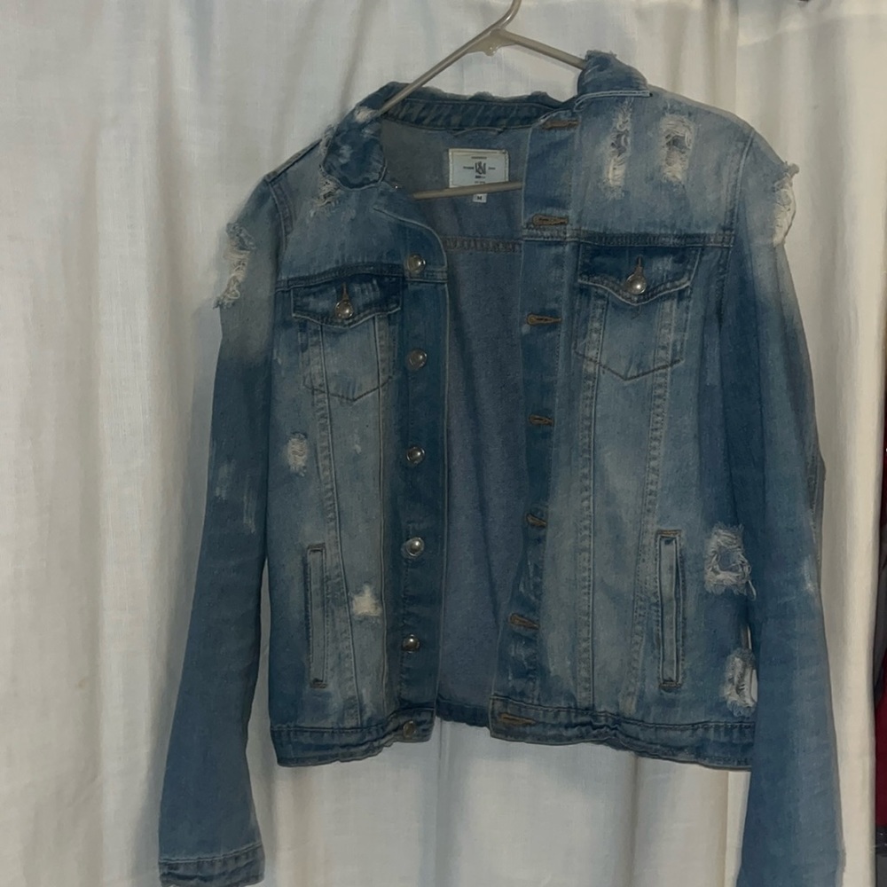 Distressed Jean jacket